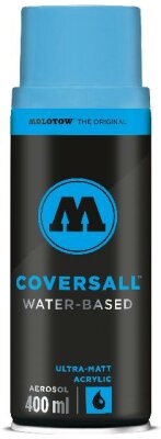 Molotow Sprühdose COVERSALL WATER-BASED 400ml, shockblau mittel