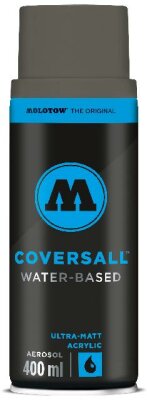 Molotow Sprühdose COVERSALL WATER-BASED 400ml, dunkelgrau neutral