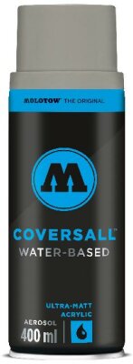 Molotow Sprühdose COVERSALL WATER-BASED 400ml, CAPARSO mittelgrau neutral