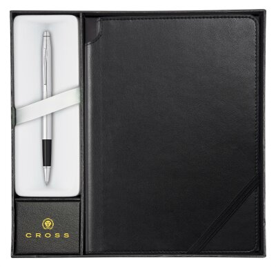 Cross Rollerball Classic Century Chrom+schwarzem Journal Geschenkset