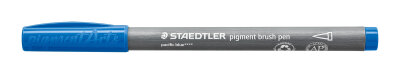 Staedtler pigment brush pen pazifikblau