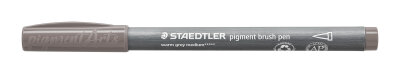 Staedtler pigment brush pen warmgrau medium