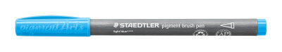 Staedtler pigment brush pen lichtblau