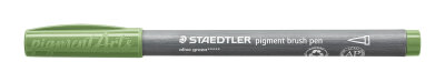 Staedtler pigment brush pen olivgrün