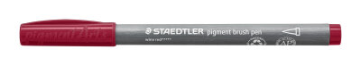 Staedtler pigment brush pen weinrot