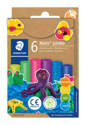 Staedtler Plastilin-Knete Noris Jumbo glitter