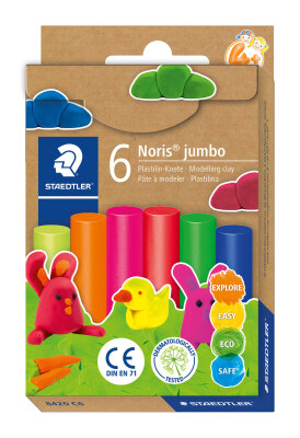 Staedtler Plastilin-Knete Noris Jumbo neon