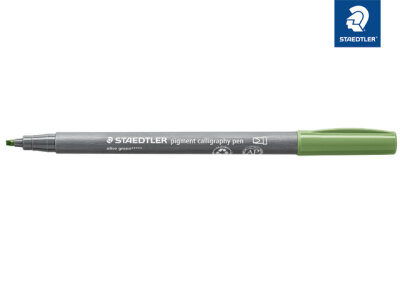 Staedtler pigment calligraphy pen olivgrün