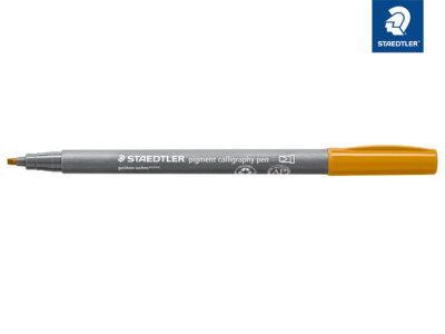 Staedtler pigment calligraphy pen goldocker