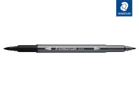 Staedtler Doppelfaserm.wasserverm. schwarz