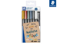 Staedtler Metallic&white brush 6 ST & 1 pigm.