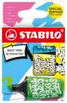 STABILO BOSS MINI One 3er Etui grün, gelb, blau 4006381597234