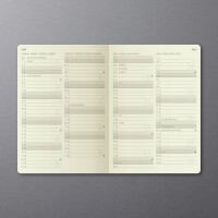 SIGEL C2557 Wochenkalender Conceptum 2025 - grey-white - 1 Jahr - 2 Seiten = 1 Woche - Hardcover - 80 g/m² - ca. A5 - grau/weiß - 192 Seiten - PEFC-zertifiziert