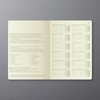 SIGEL C2557 Wochenkalender Conceptum 2025 - grey-white - 1 Jahr - 2 Seiten = 1 Woche - Hardcover - 80 g/m² - ca. A5 - grau/weiß - 192 Seiten - PEFC-zertifiziert