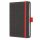 SIGEL C2556 Wochenkalender Conceptum 2025 - grey-red - 1 Jahr - 2 Seiten = 1 Woche - Hardcover - 80 g/m² - ca. A6 - grau/rot - 176 Seiten - PEFC-zertifiziert