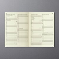 SIGEL C2552 Wochenkalender Conceptum 2025 - taupe - 1 Jahr - 2 Seiten = 1 Woche - Hardcover - 80 g/m² - ca. A6 - taupe - 176 Seiten - PEFC-zertifiziert