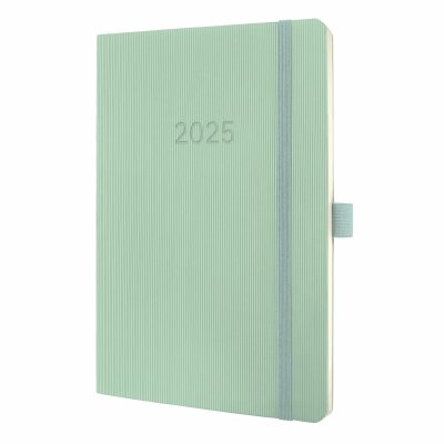 SIGEL C2538 Wochenkalender Conceptum 2025 - mint green - 1 Jahr - 2 Seiten = 1 Woche - Softcover - 80 g/m² - ca. A5 - grün - 192 Seiten - PEFC-zertifiziert