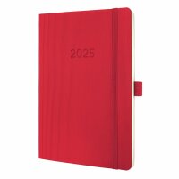 SIGEL C2534 Wochenkalender Conceptum 2025 - red - 1 Jahr...