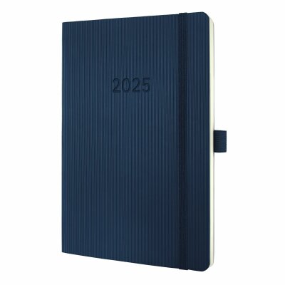 SIGEL C2532 Wochenkalender Conceptum 2025 - midnight blue - 1 Jahr - 2 Seiten = 1 Woche - Softcover - 80 g/m² - ca. A5 - dunkelblau - 192 Seiten - PEFC-zertifiziert