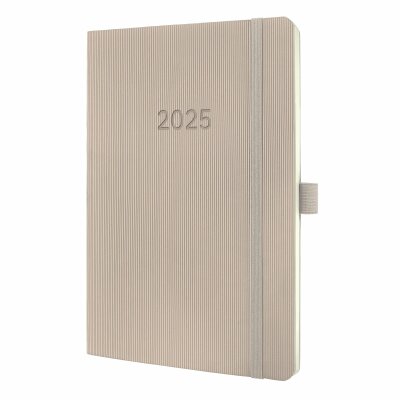 SIGEL C2530 Wochenkalender Conceptum 2025 - taupe - 1 Jahr - 2 Seiten = 1 Woche - Softcover - 80 g/m² - ca. A5 - taupe - 192 Seiten - PEFC-zertifiziert