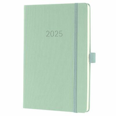 SIGEL C2572 Wochenkalender Conceptum 2025 - mint green - 1 Jahr - 2 Seiten = 1 Woche - Hardcover - 80 g/m² - ca. A5 - grün - 192 Seiten - PEFC-zertifiziert