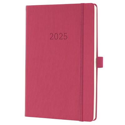 SIGEL C2570 Wochenkalender Conceptum 2025 - marsala red - 1 Jahr - 2 Seiten = 1 Woche - Hardcover - 80 g/m² - ca. A5 - rot - 192 Seiten - PEFC-zertifiziert