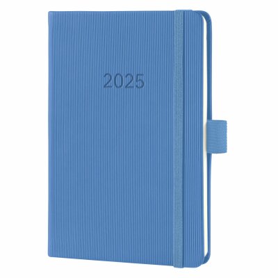 SIGEL C2569 Wochenkalender Conceptum 2025 - dust blue - 1 Jahr - 2 Seiten = 1 Woche - Hardcover - 80 g/m² - ca. A6 - blau - 176 Seiten - PEFC-zertifiziert