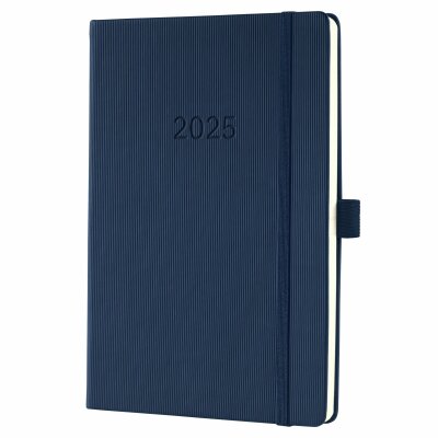 SIGEL C2562 Wochenkalender Conceptum 2025 - midnight blue - 1 Jahr - 2 Seiten = 1 Woche - Hardcover - 80 g/m² - ca. A5 - dunkelblau - 192 Seiten - PEFC-zertifiziert