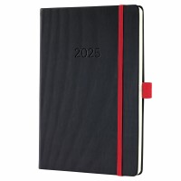 SIGEL C2508 Wochenkalender Conceptum 2025 - black-red - 1...