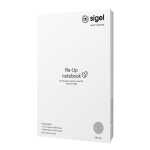 Notizbuch Re-Up - liniert - ca. A5 - hellgrau - Softcover - 100 Seiten