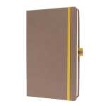 Notizbuch Linescape - kariert A5 - braun/gelb - Hardcover...