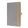 SIGEL Notizbuch linescape ca. DIN A5 kariert hellgrau 88 Bl.