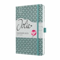 SIGEL J5133 Wochenkalender Jolie 2025 - ocean blue - 1 Jahr - 2 Seiten = 1 Woche - Hardcover - 80 g/m² - ca. A5 - mittelblau - 174 Seiten - FSC-zertifiziert