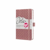 SIGEL J5128 Wochenkalender Jolie 2025 - dusty red - 1 Jahr - 2 Seiten = 1 Woche - Hardcover - 80 g/m² - ca. A6 - dunkelrot - 174 Seiten - FSC-zertifiziert