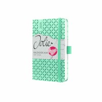 SIGEL J5126 Wochenkalender Jolie 2025 - mint green - 1 Jahr - 2 Seiten = 1 Woche - Hardcover - 80 g/m² - ca. A6 - mintgrün - 174 Seiten - FSC-zertifiziert