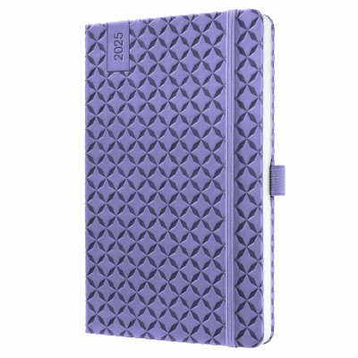 SIGEL J5125 Wochenkalender Jolie 2025 - dark purple - 1 Jahr - 2 Seiten = 1 Woche - Hardcover - 80 g/m² - ca. A5 - lila - 174 Seiten - FSC-zertifiziert