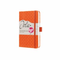 SIGEL J5118 Wochenkalender Jolie 2025 - pumpkin orange - 1 Jahr - 2 Seiten = 1 Woche - Hardcover - 80 g/m² - ca. A6 - orange - 174 Seiten - FSC-zertifiziert