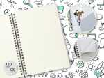 Spiral-Notizbuch Jolie - Sketch Book - punktkariert A5...