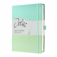 SIGEL JB102 Notizbuch Jolie - Gradient Sea - punktkariert (Dot-Lineatur) - 120 g/m² - A5+ - türkis/mintgrün - Hardcover - 200 Seiten - FSC-zertifiziert