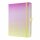 SIGEL JB101 Notizbuch Jolie - Gradient Ice-Cream - punktkariert (Dot-Lineatur) - 120 g/m² - A5+ - pink/gelb - Hardcover - 200 Seiten - FSC-zertifiziert