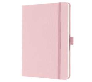 Notizbuch Jolie - soft rose - liniert 100 g/m² A5 Hardcover 192 Seiten