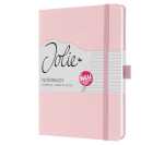 Notizbuch Jolie - soft rose - liniert 100 g/m² A5 Hardcover 192 Seiten