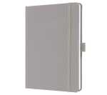Notizbuch Jolie - pearl grey liniert 100 g/m² A5 Hardcover 192 Seiten