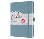 Notizbuch Jolie - powder blue liniert 100 g/m² A5 Hardcover 192 Seiten