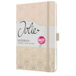 Notizbuch Jolie Mystic Sand liniert 80 g/m² A5 Hardcover 174 Seiten