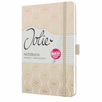 SIGEL JN357 Notizbuch Jolie - Mystic Sand - liniert - 80 g/m² - ca. A5 - beige/kupfer - Hardcover - 174 Seiten - FSC-zertifiziert