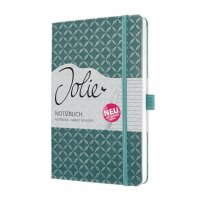 SIGEL JN139 Notizbuch Jolie - ocean blue - liniert - 80 g/m² - ca. A5 - mittelblau - Hardcover - 174 Seiten - FSC-zertifiziert