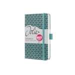 Notizbuch Jolie - ocean blue - liniert 80 g/m² A6 Hardcover 174 Seiten