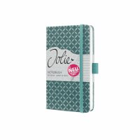 SIGEL JN138 Notizbuch Jolie - ocean blue - liniert - 80 g/m² - ca. A6 - mittelblau - Hardcover - 174 Seiten - FSC-zertifiziert