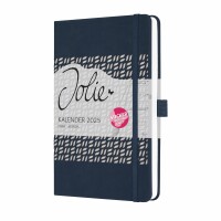 SIGEL J5205 Wochenkalender Jolie 2025 - midnight blue - 1 Jahr - 2 Seiten = 1 Woche - Hardcover - 80 g/m² - ca. A5 - dunkelblau - 174 Seiten - FSC-zertifiziert